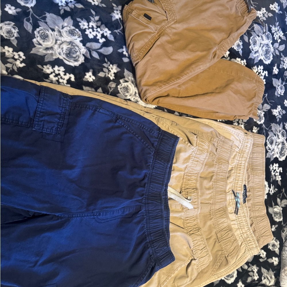 The Children's Place Navy and Tan Shorts Set